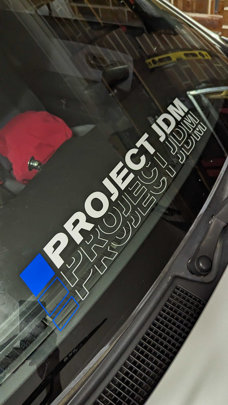 PROJECT JDM Front Window Decal